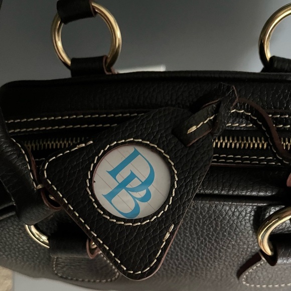 Dooney & Bourke Medium Domed Satchel Brown T’Moro Pebbled Leather Purse EUC - Picture 6 of 15